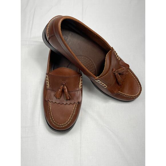 Chaps Eaton Tassel Loafers Brown Size 13 D Men’s Shoes - Picture 1 of 6